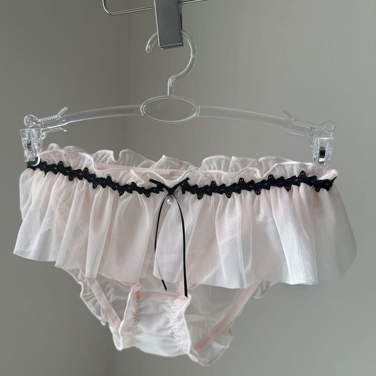 Pink Rose Lace Briefs by Openme lingerie — Felling rosy